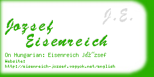 jozsef eisenreich business card